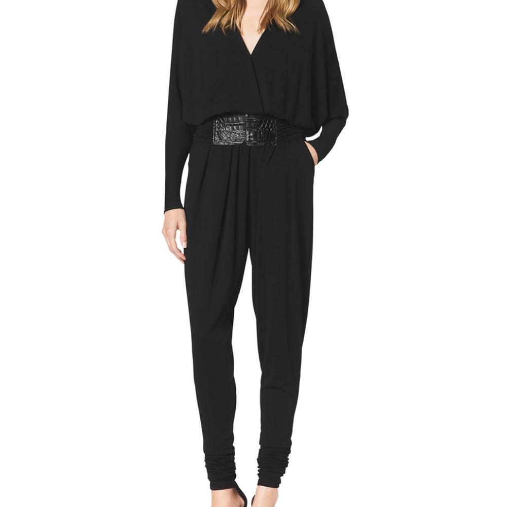 Michael Kors Elegant Black Jumpsuit Size XL
